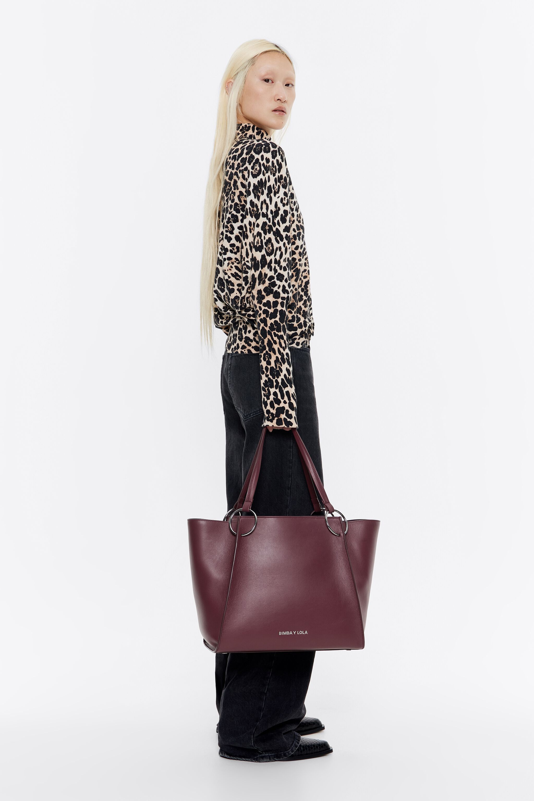 Large burgundy tote bag outlet