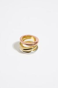 Multicolor three-band ring Multicolor three-band ring