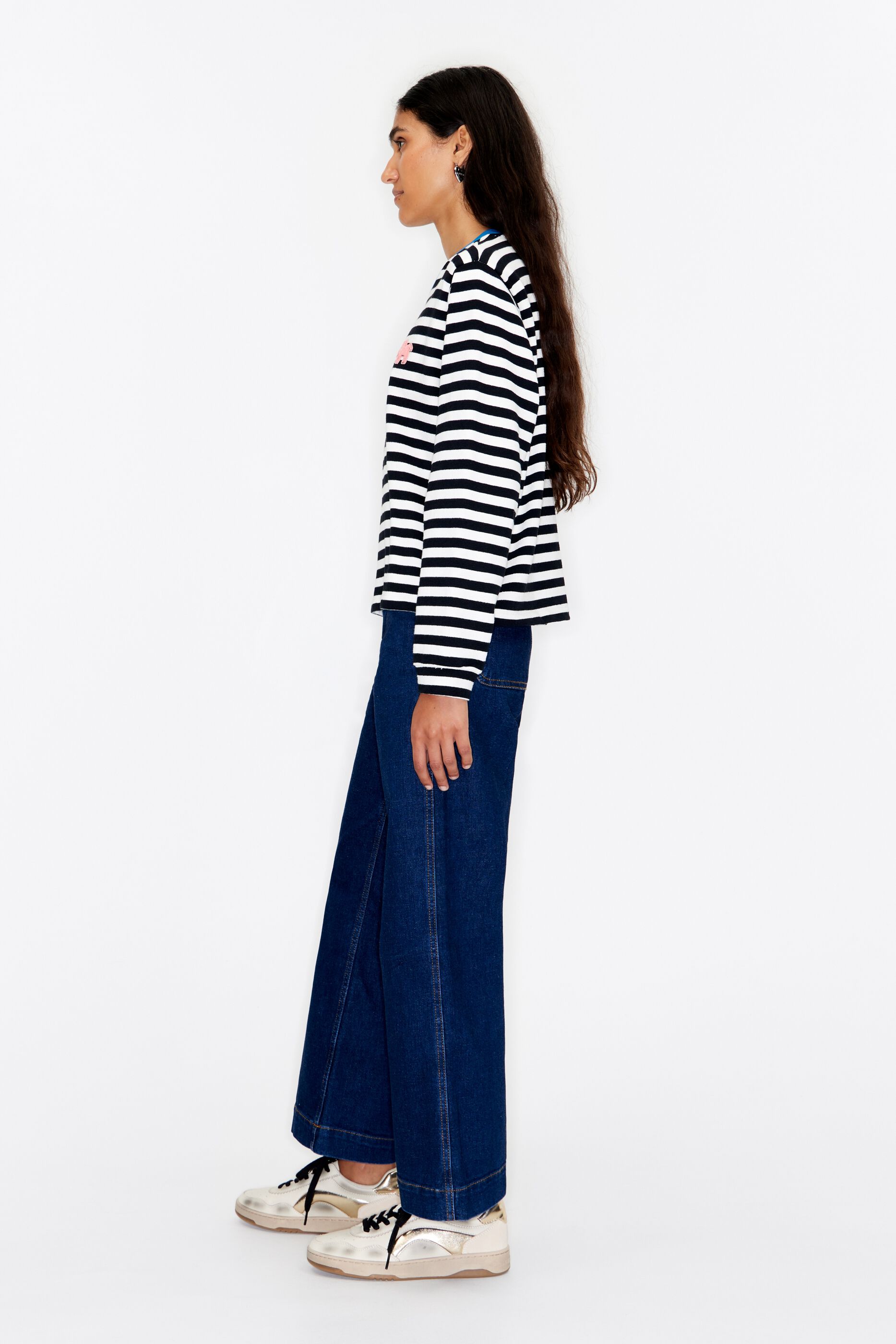 CULOTTE Dark blue high rise jeans