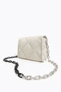 Bolso solapa S nylon acolchado piedra Bolso solapa S nylon acolchado piedra