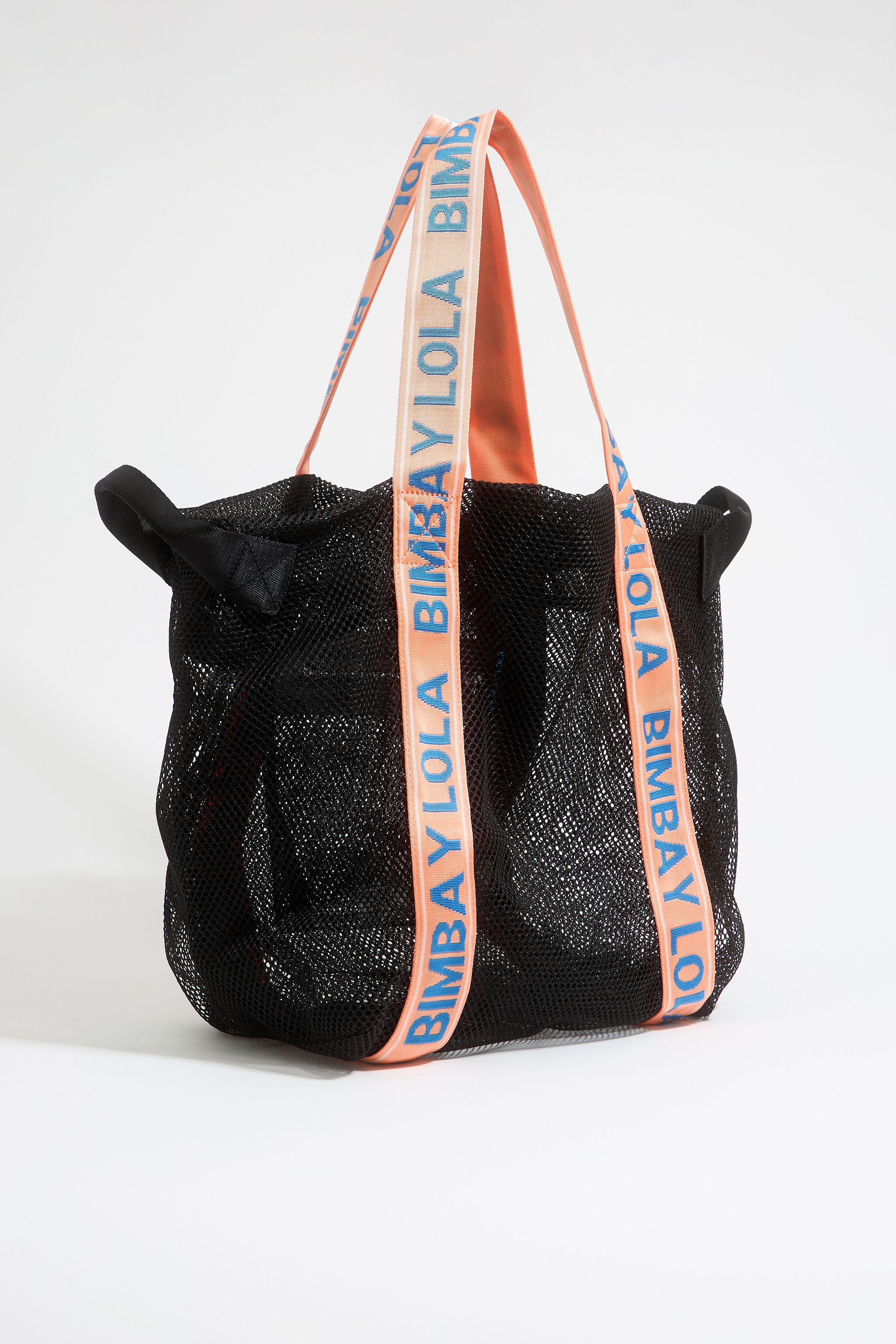 XXL black mesh shopper bag