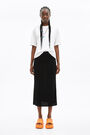Falda midi negra Falda midi negra