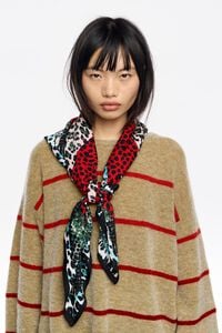 Animal print borders scarf Animal print borders scarf