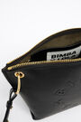 Bolso bandolera trapecio M piel negro Bolso bandolera trapecio M piel negro