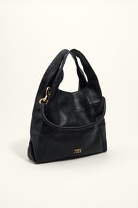Bolsa Paper mediana piel patchwork negra