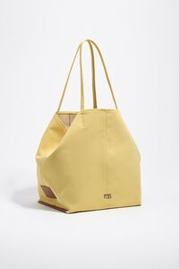 Bolsa shopper grande gabardina banana