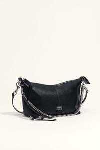 Medium black leather Madrid bag