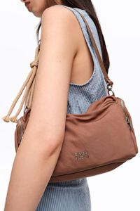 Tan nylon medium pocket bag
