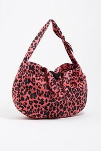 Bolsa shopper nylon print Leopard rosa eléctrico