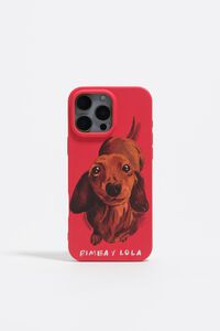 Funda r&iacute;gida iPhone 16 Pro Max teckel roja