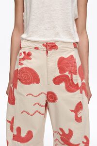 BARREL - Pantal&oacute;n denim cintura ajustable Sand Red