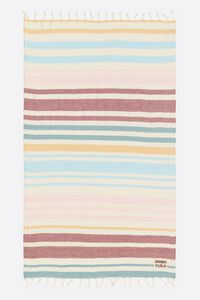 Multicolor striped cotton towel