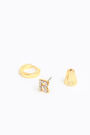 Mini hoop earrings with the letter R Mini hoop earrings with the letter R