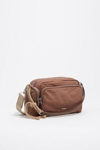 Tan nylon medium pocket bag