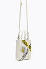 Minibolso tote estampado blanco Minibolso tote estampado blanco
