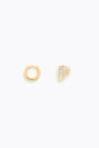 Mini hoop earrings with the letter P Mini hoop earrings with the letter P