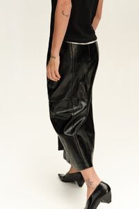Black midi skirt