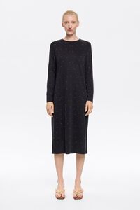 Flowing dress anthracite glitter Flowing dress anthracite glitter