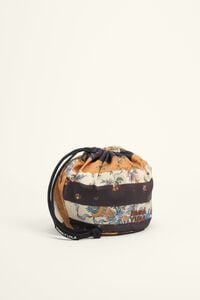 Bolsa Pouch pa&ntilde;uelo Romantic patchwork ocre