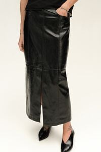 Falda midi negra