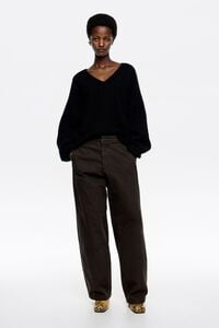 BARREL - Pantalón denim café oscuro