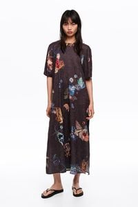 Vestido midi tejido arrugado Seabed antracita