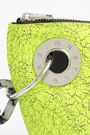 Neon yellow leather trapezium minibag Neon yellow leather trapezium minibag