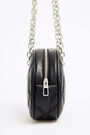 M black leather crossbody padded bag M black leather crossbody padded bag