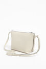 Bolso bandolera S trapecio piel blanco Bolso bandolera S trapecio piel blanco