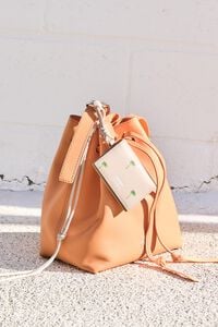 Tarjetero-monedero piel Palms arena