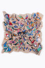 Chal mariposas grandes beige Chal mariposas grandes beige