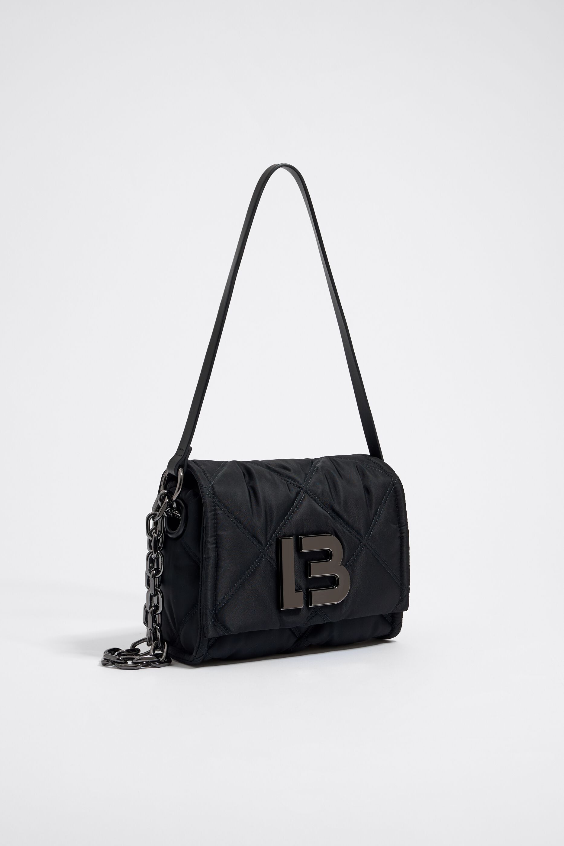 Black sales flap bag