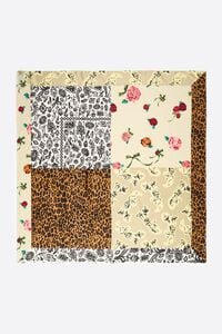 Patchwork print scarf