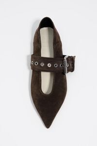 Zapatilla piel café Zapatilla piel café