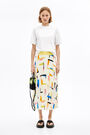 Pleated Wallpaper print skirt Pleated Wallpaper print skirt