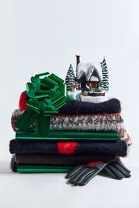 Guantes piel corazón a contraste