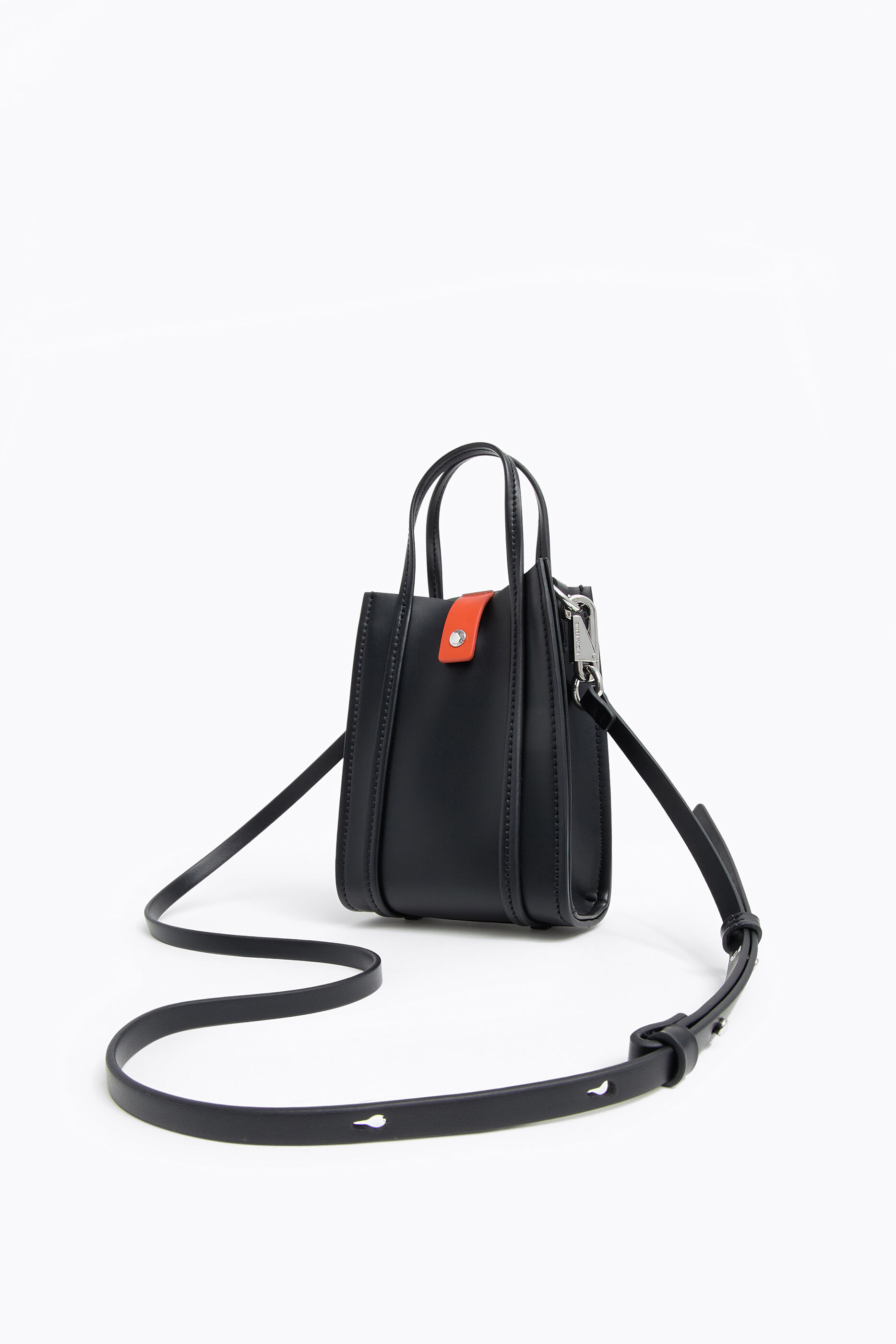 Black mini tote bag