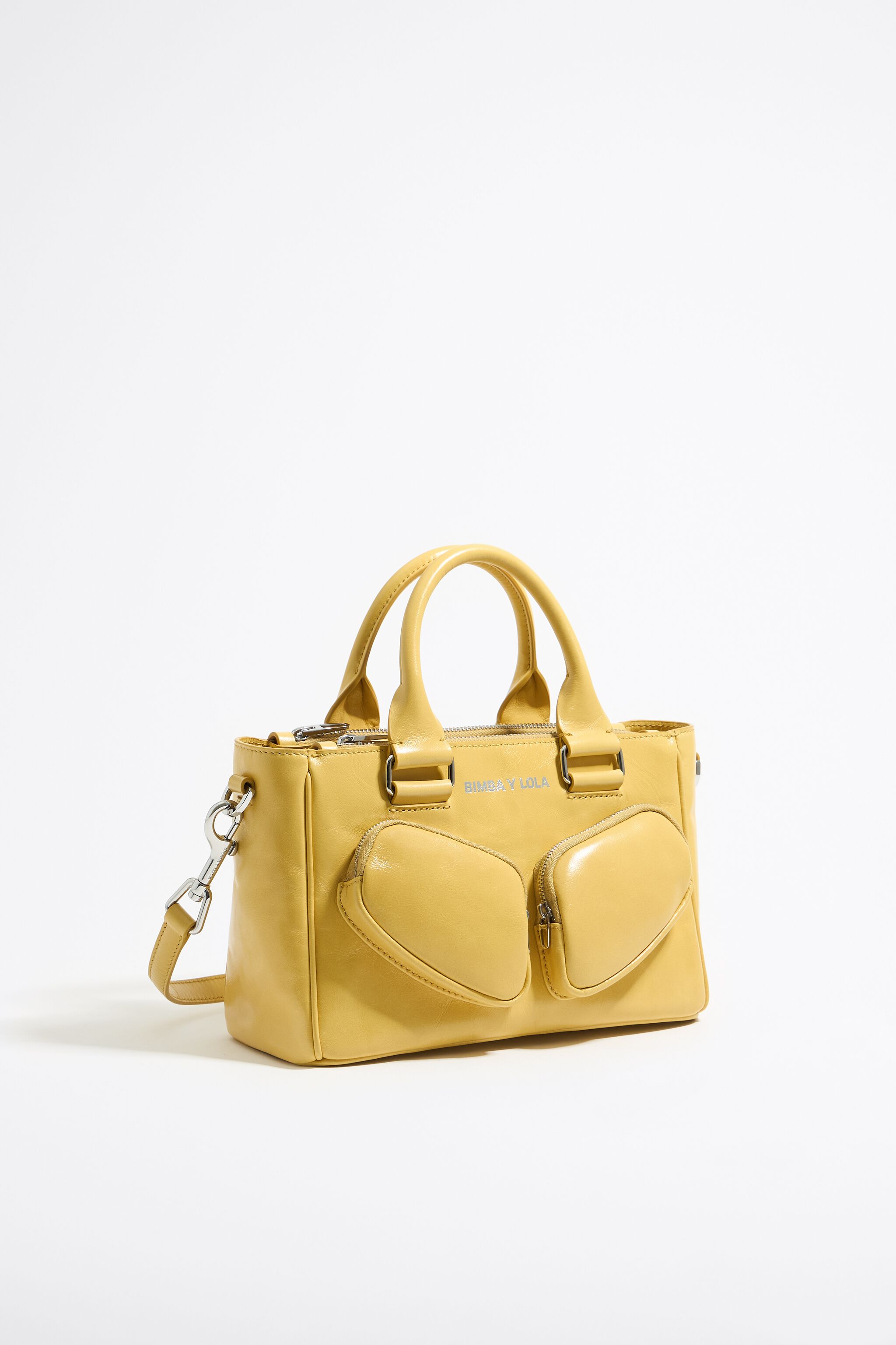 Bolsa tote Pocket mediana piel amarilla topacio