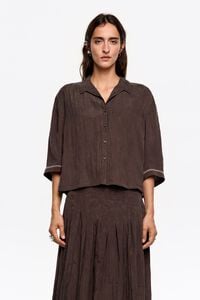 Brown adjustable armhole shirt Brown adjustable armhole shirt