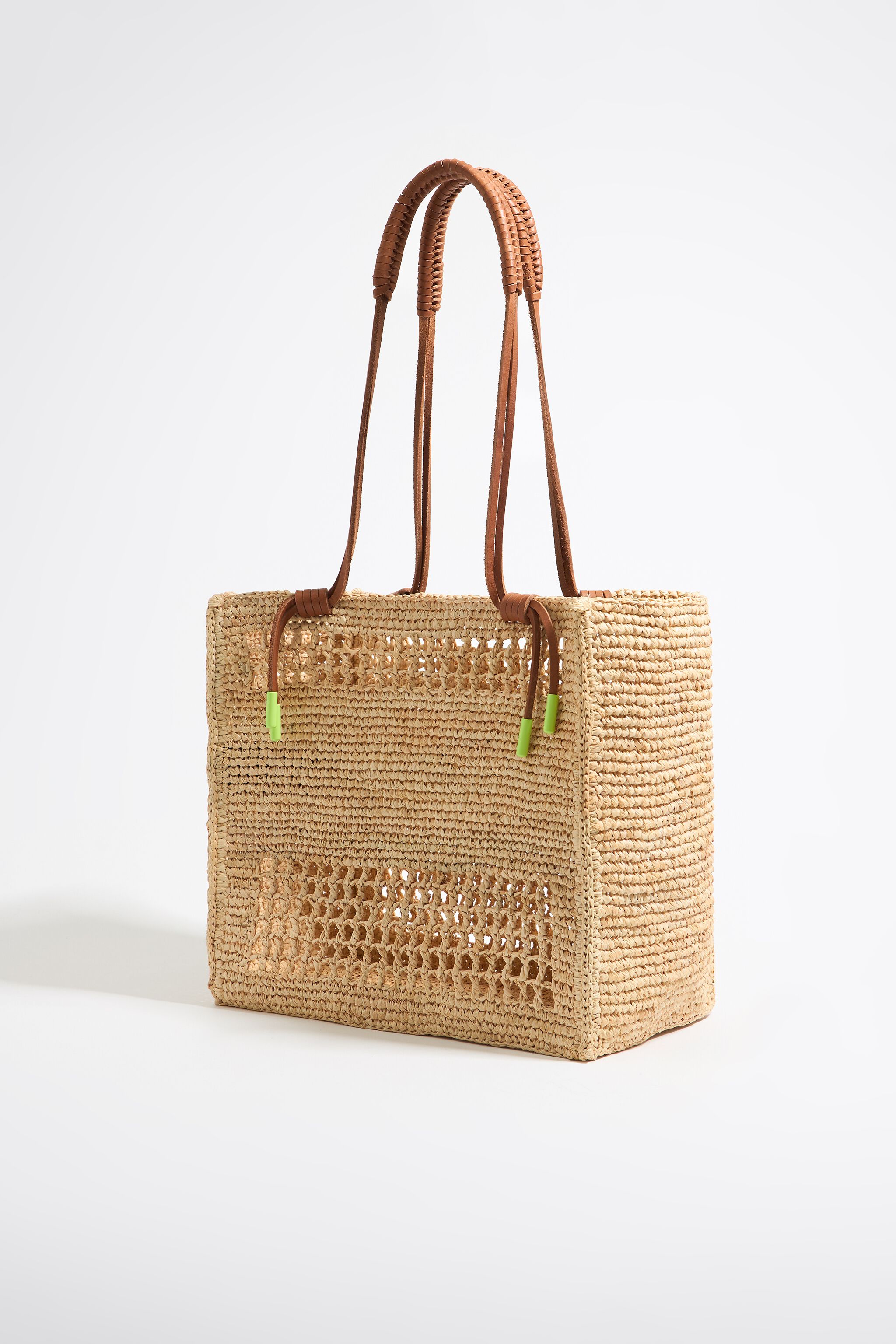 Bolsa tote grande rafia natural