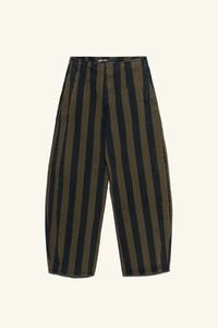 BARREL - Pantal&oacute;n denim rayas caqui