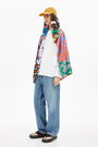 Retro green patchwork scarf Retro green patchwork scarf