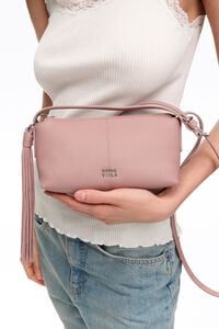 Bolsa bandolera mini piel rosa claro