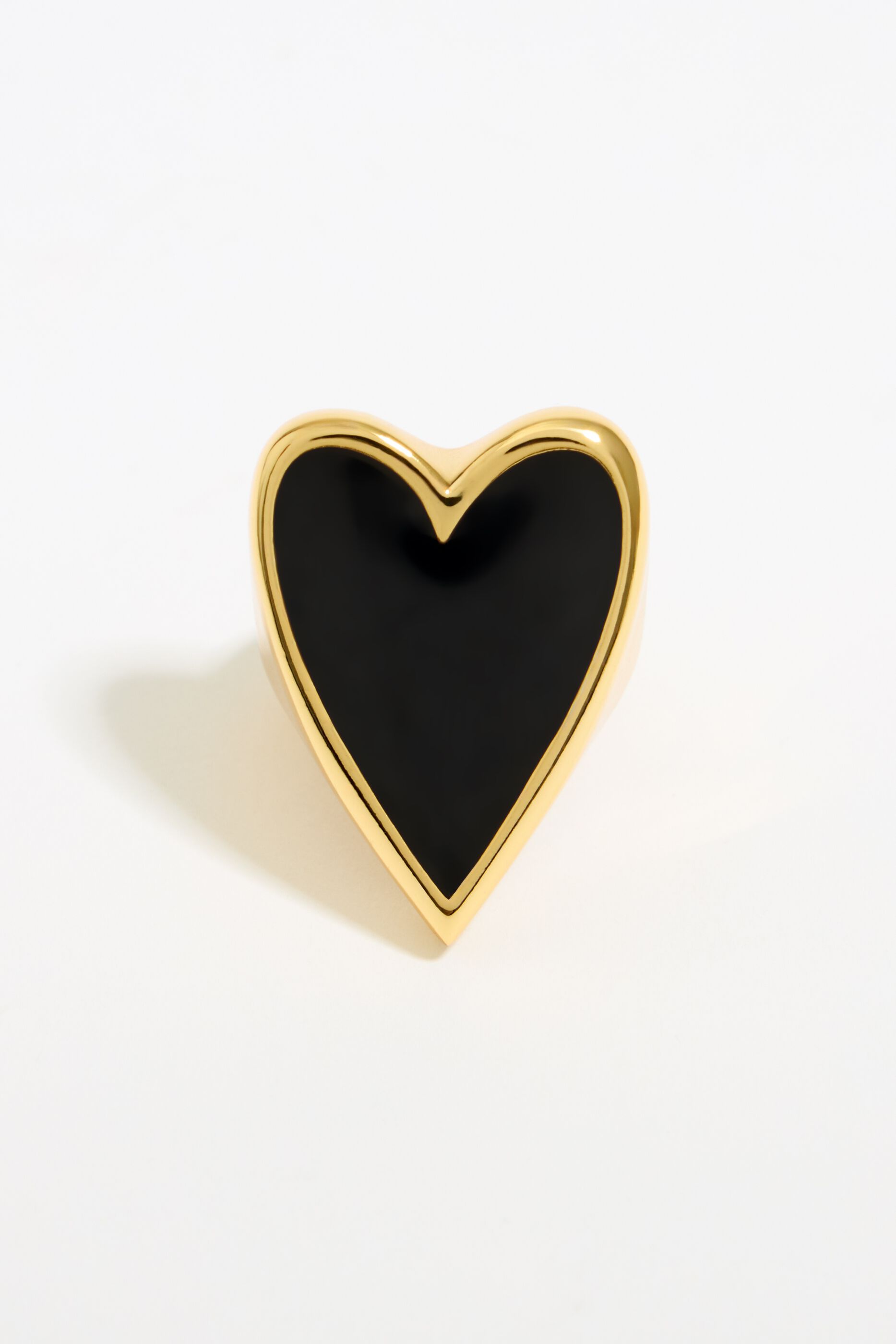 Anillo corazon negro deals