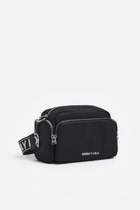 Medium black nylon Pocket crossbody bag
