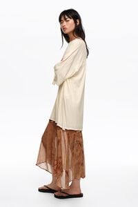 Vestido bimateria con dobladillo abotonado Underwater