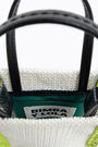Minibolso bandolera rafia blanco Minibolso bandolera rafia blanco