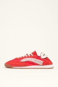 Tenis 13 06 piel nylon rojo