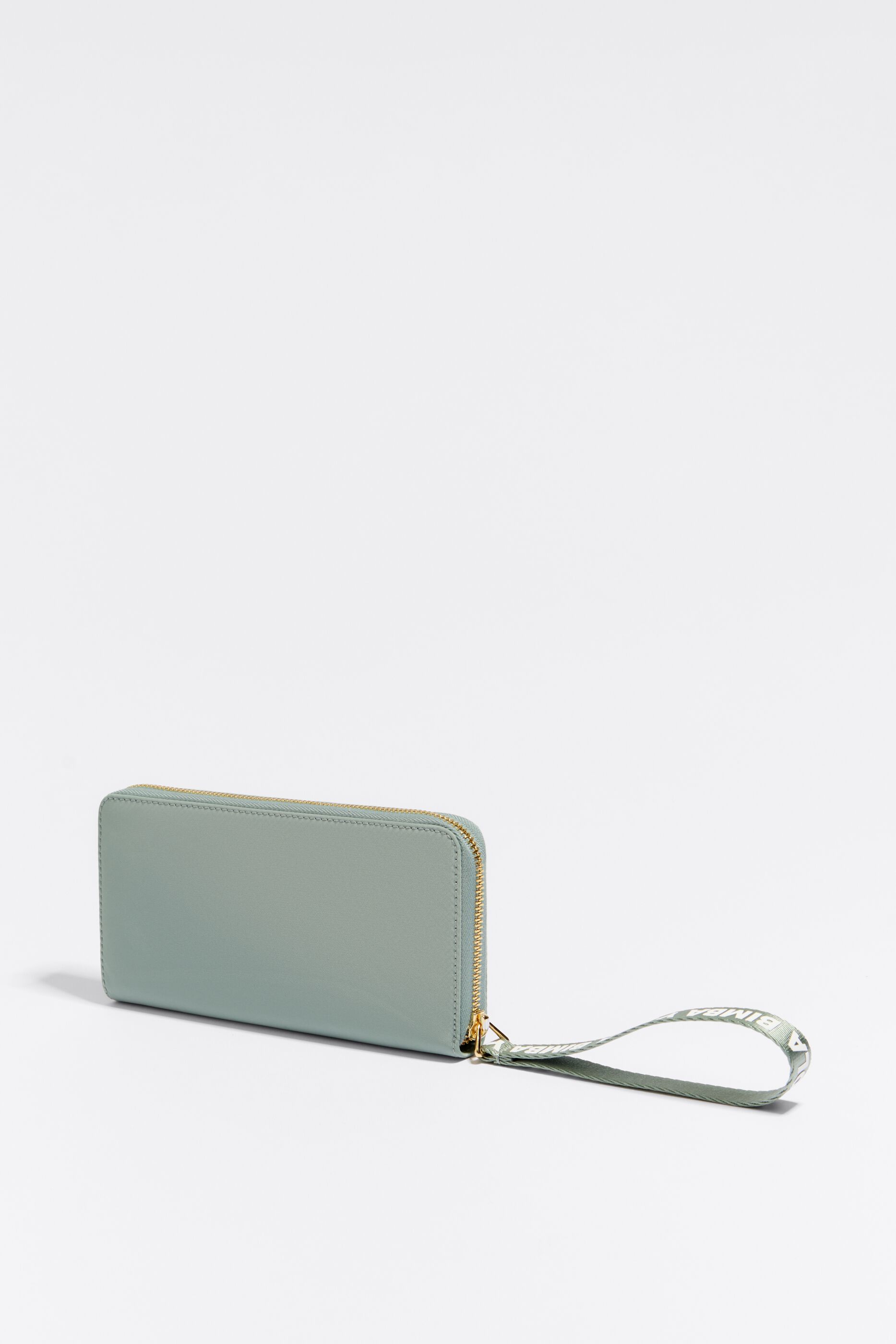 Cartera libro nylon verde agua