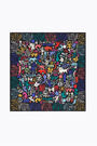 Black art brut animals scarf Black art brut animals scarf